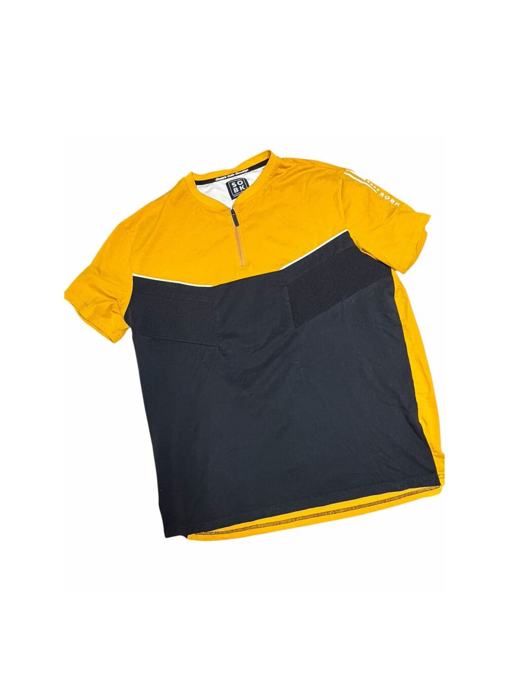 SOBK Men's Yellow & Black 1/4 Zip Pullover size XL